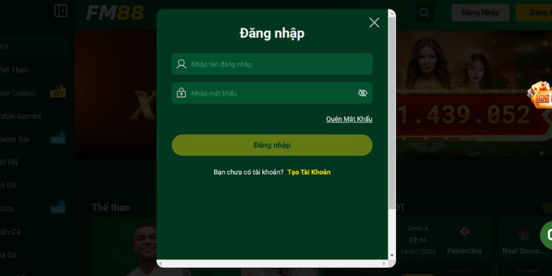 Dang nhap FM88